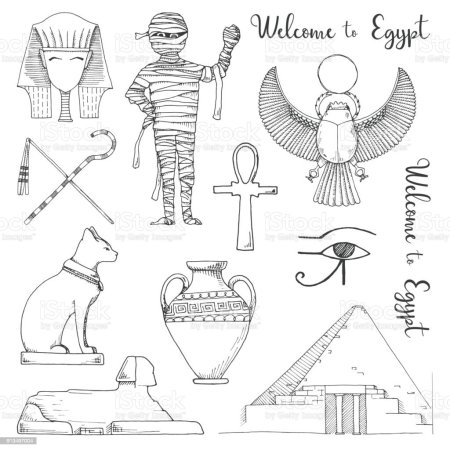 Эскиз изделия в древнеегипетском стиле