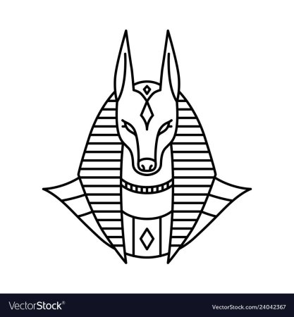 Анубис для срисовки