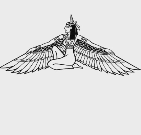 Исида богиня Египта тату