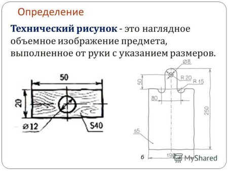 Эскиз детали это изображение