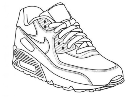 Nike Air Max раскраска