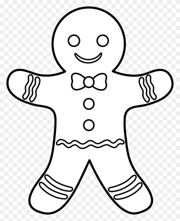 Gingerbread man раскраска