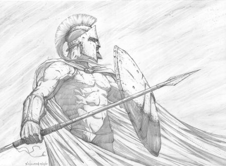 Эскизы воинов в хорошем качестве