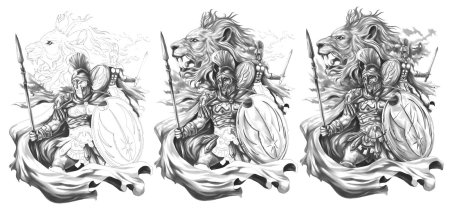 Арес тату эскиз