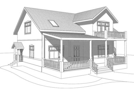 Дом карандашом