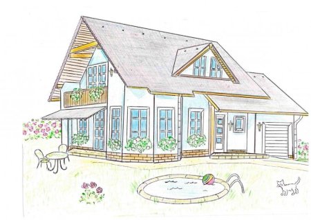 Нарисовать дом