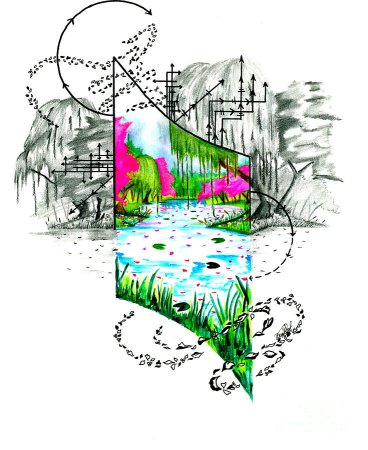 Эскиз весенней природы