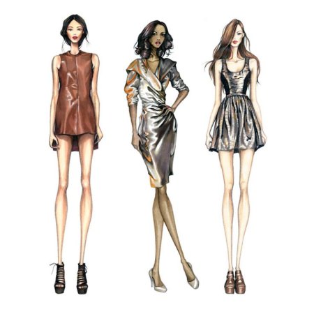 Фэшн эскизы