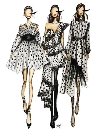 Эскизы Джона Гальяно