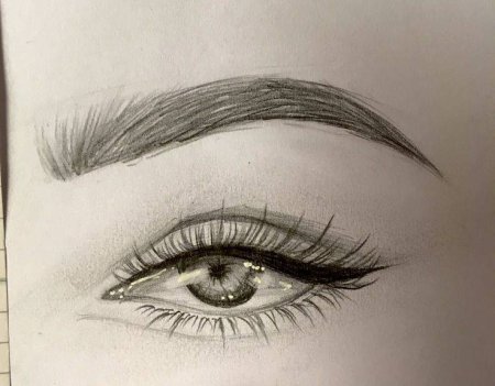 Рисование бровей карандашом