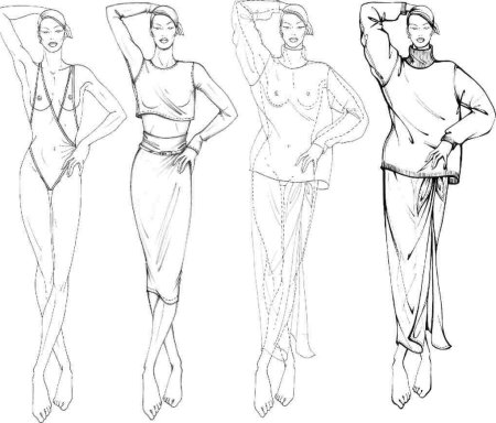 Человек карандашом в полный рост