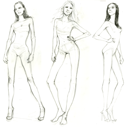 Мужская фигура для эскизов