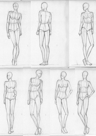 Макет для рисования одежды