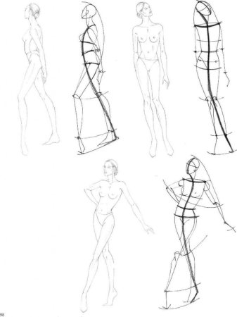 Эскизы для рисования одежды