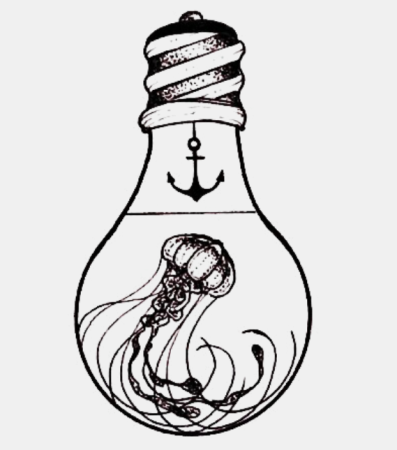 Лампочка эскиз