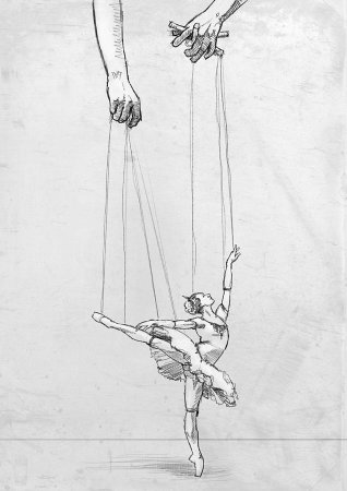 Театральная кукла для срисовки