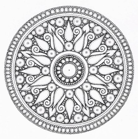 Тарелки точечная роспись мандалы