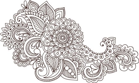 Турецкий огурец узор мехенди