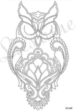 Джутовая филигрань Сова