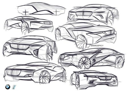 BMW car Design Sketch