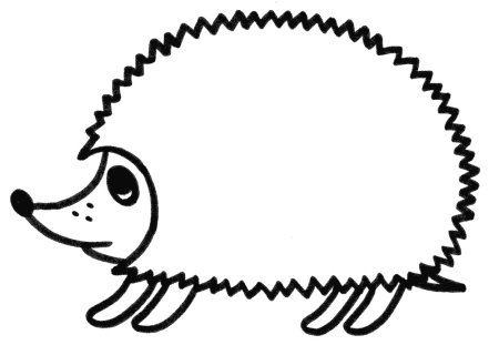 Раскраска Ёжик