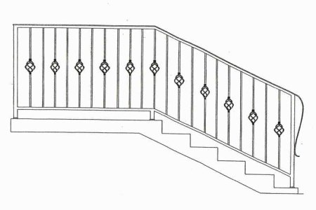 Ограждения лестниц эскизы