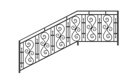 Кованое ограждение ревит семейства
