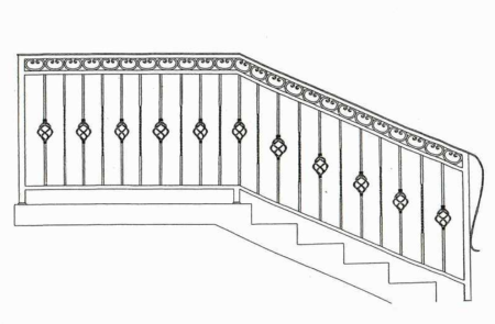 Эскизы перил