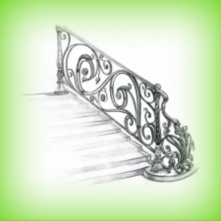 Кованые перила эскизы