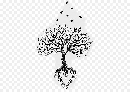 Татуировка дерево эскиз