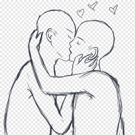 Наброски обнимающихся людей