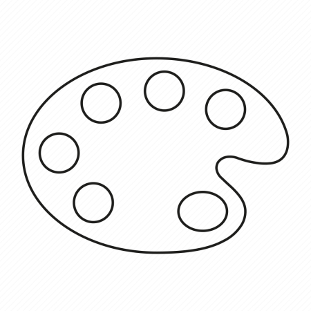 Палитра красок контур