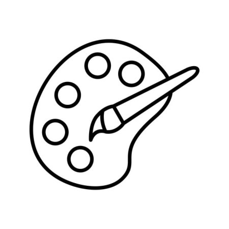 Палитра кисти контур