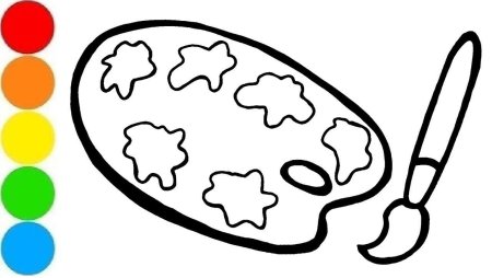 Палитра рисунок легкий