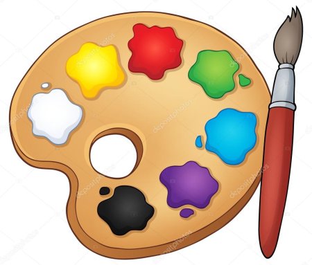 Палитра для рисования для детей круглая