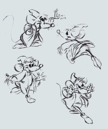 Эскизы мультяшных персонажей