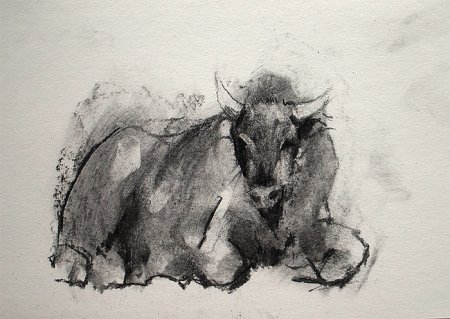 Графика углем