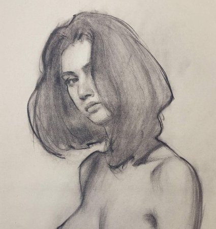 Зарисовки углем