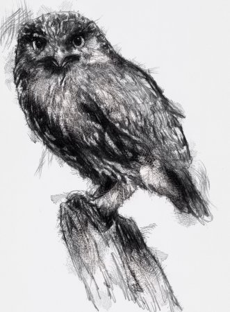 Абстракция углем