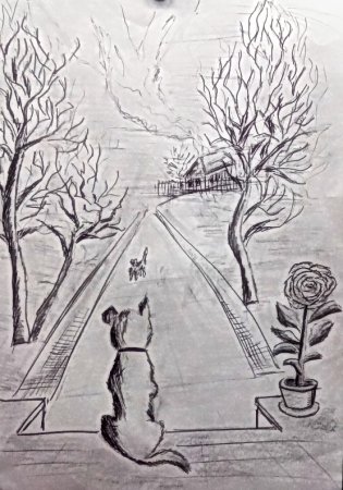 Осень карандашом