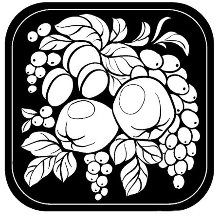 Жостовская роспись раскраска