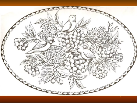 Жостовский поднос раскраска