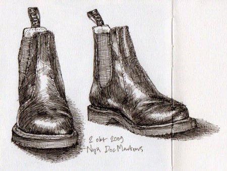 Ботинки в графике