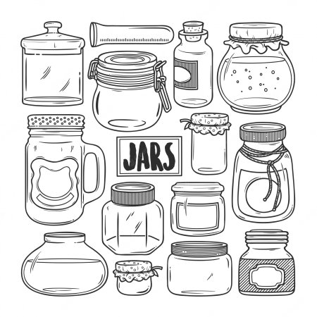 Скетч баночки