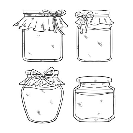 Скетч баночки