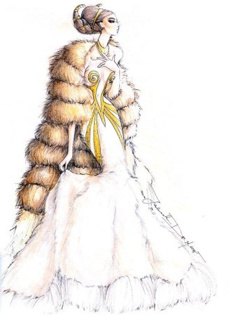 Меховые Наряды скетчи