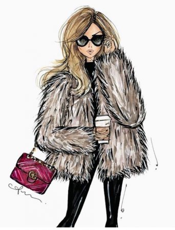 Модные иллюстрации девушек