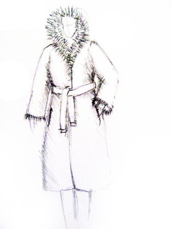 Эскиз шуб верхняя одежда