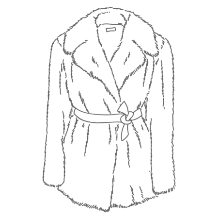 Раскраска шуба