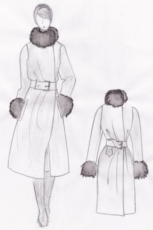 Зимняя одежда для женщин эскизы